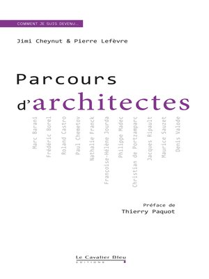 cover image of Parcours d'architectes